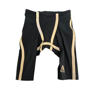 Adidas adiZero FINA Approved Racing Jammers 20” Black Gold NWT $350